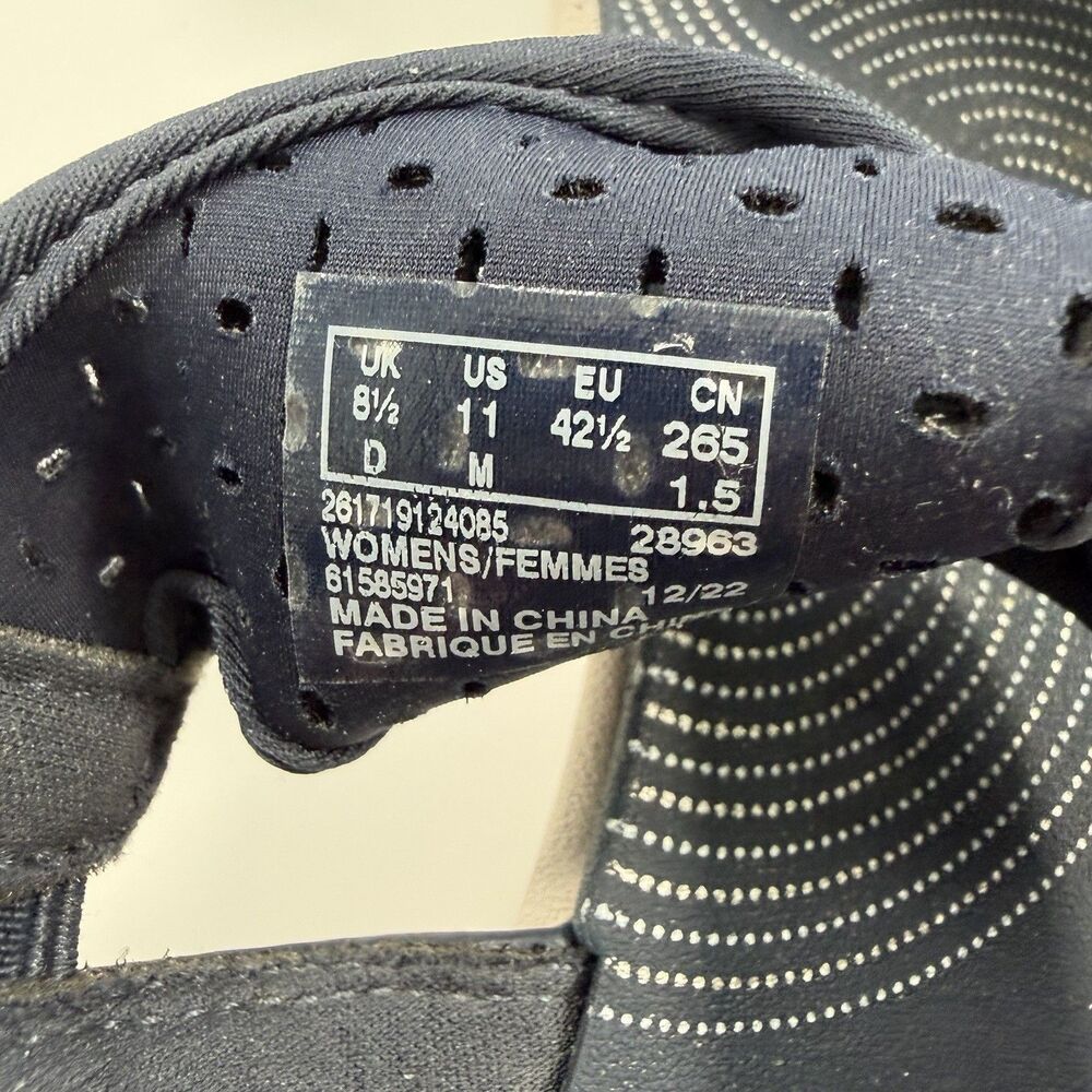 Clarks Cloudsteppers Drift Fern Women's Sandals Adjustable Strap Blue Size 11 - Picture 10 of 10